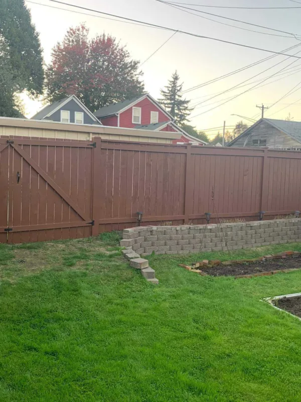 Back fence