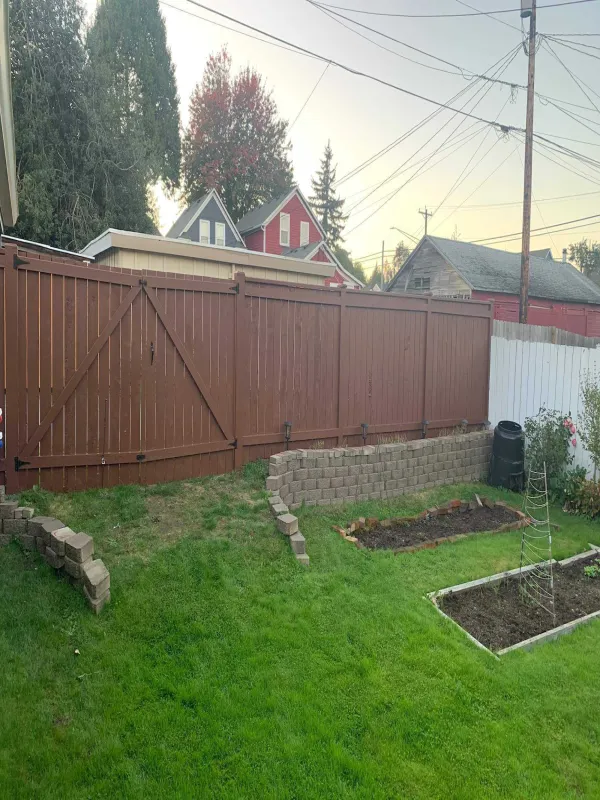 Back fence